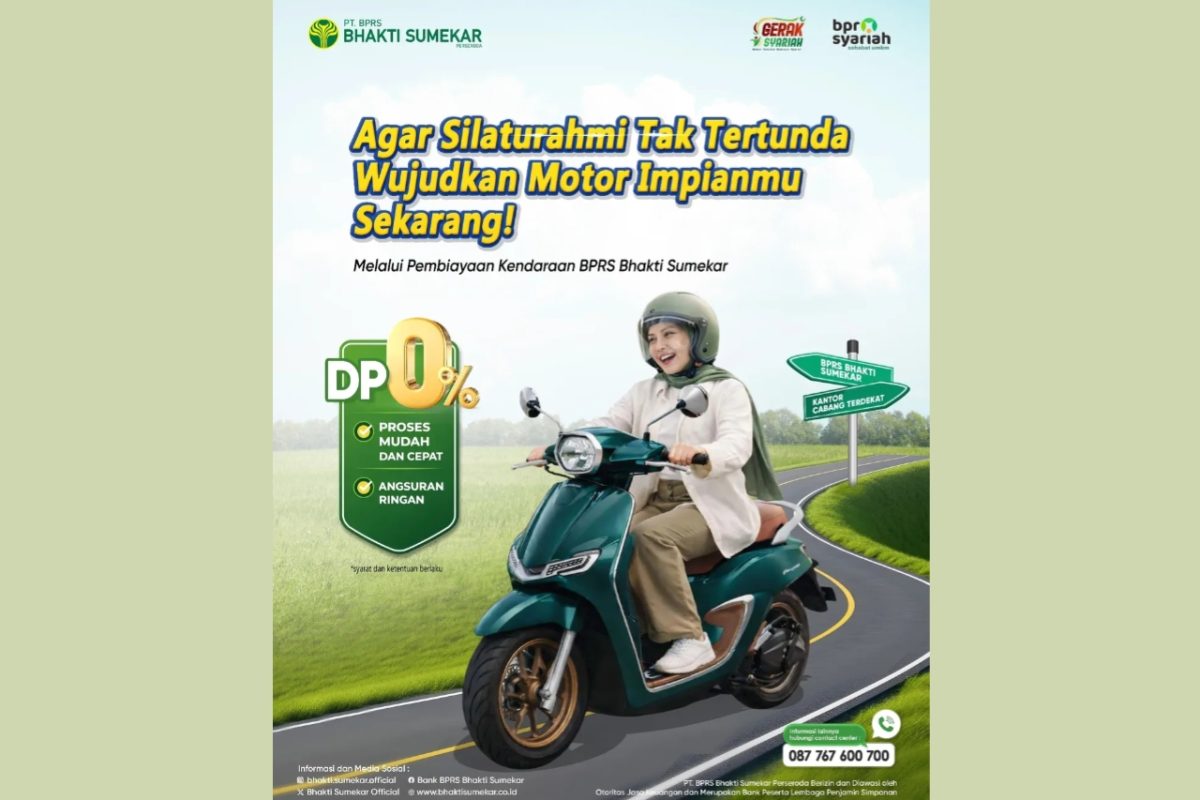 FLAYER: BPRS Bhakti Sumekar buka pembiayaan motor syariah DP 0 rupiah (IG : bhakti.sumekar.official)