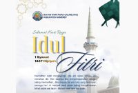 Flayer ucapan Hari Raya Idul Fitri 1447 H