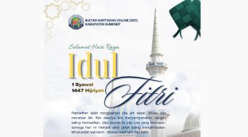 Flayer ucapan Hari Raya Idul Fitri 1447 H