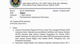 Surat suspend dari BGN (Doc. Seputar Jatim)