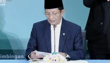 KONPERS: Menteri Agama RI, Nasaruddin Umar, saat menyampaikan hasil sidang isbat penetapan 1 Syawal 1447 Hijriah di Kantor Kementerian Agama RI, Jakarta (Doc. Seputar Jatim)