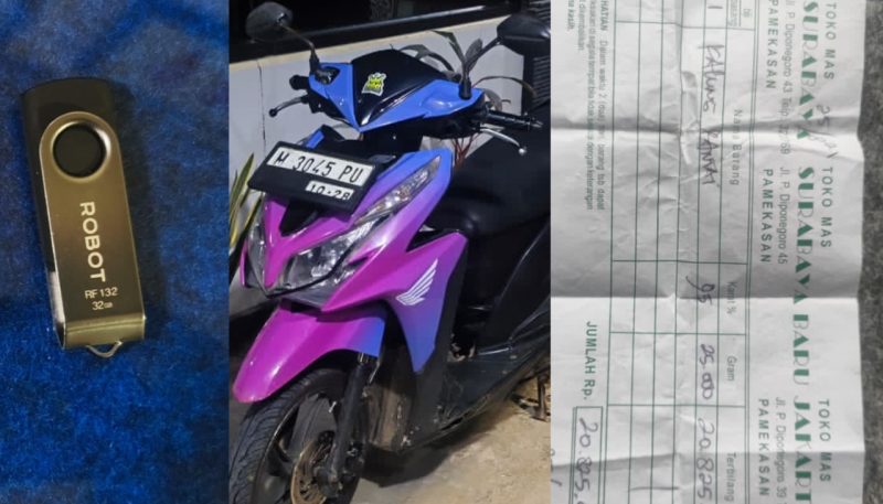 PENCURIAN: Barang bukti yang berhasil diamankan polisi (Doc. Seputar Jatim)