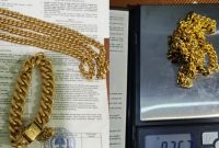 PERHIASAN: Emas berupa kalung yang digadaikan (Doc. Seputar Jatim)