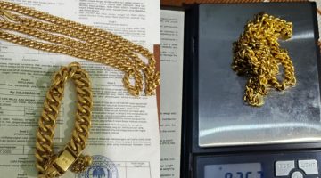 PERHIASAN: Emas berupa kalung yang digadaikan (Doc. Seputar Jatim)
