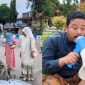 AKSI: TikToker Sumenep, Deni Puja Pranata atau Mana-Mana saat melakukan gerakan seribu tanda tangan untuk Haji Her (SC. TikTok)