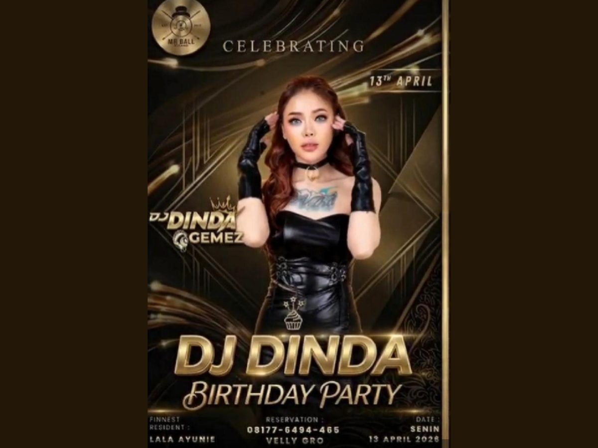POSTER: Mr. Ball kembali menggelar acara 'DJ Dinda Birthday Party' (Foto Istimewa)