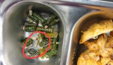 SAYUR: Menu MBG berulat pada kacang panjang yang didistribusikan oleh SPPG Pakamban Laok 2 (Doc. Seputar Jatim)