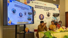 FOKUS: Kepala Dispusip Kabupaten Sumenep, Rudi Yuyianto, saat memberikan sambutan dalam kegiatan bimtek (SandiGT - Seputar Jatim)