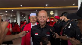 TEGAS: Ketua DPD PDI Perjuangan Jawa Timur, MH Said Abdullah saat diwawancarai usai menghadiri Musancab PDI Perjuangan Sumenep (Doc. Seputar Jatim)