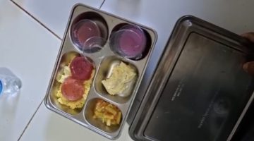 DIPROTES: SPPG Ganding mendistribusikan MBG basi ke siswa (Doc. Seputar Jatim)