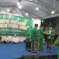 MERIAH: Prosesi pemotongan tumpeng sebagai perayaan Harlah GP Ansor Pragaan ke 92 (Mufti Che - Seputar Jatim)