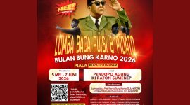 Flayer lomba baca puisi dan pidato Bung Karno 2026 (Doc. Seputar Jatim)