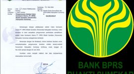 INFOTRMASI: Surat pemberitahuan Seleksi Komisaris Utama PT BPRS Bhakti Sumekar  (Foto Istimewa)