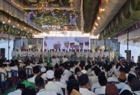 DILANTIK: Sesi foto bersama Pengurus PCNU Sumenep masa bakti 2026–2031 usai pelantikan di Pondok Pesantren Al-Karimiyyah Beraji, Kecamatan Gapura, Kabupaten Sumenep (Doc. Seputar Jatim)