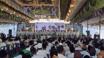 DILANTIK: Sesi foto bersama Pengurus PCNU Sumenep masa bakti 2026–2031 usai pelantikan di Pondok Pesantren Al-Karimiyyah Beraji, Kecamatan Gapura, Kabupaten Sumenep (Doc. Seputar Jatim)