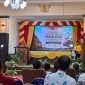 TEGAS: Ketua Umum LBH Madani Putra, Kamarullah saat Memberikan Sambutan di acara Diklat Paralegal yang di gelar di Kampus UNIJA Madura Sumenep (Doc. Seputar Jatim)