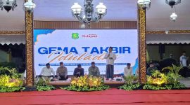 BERTAKBIR: Suasana malam takbiran malam Idul Adha 1447 H di Pendopo Agung Keraton Sumenep (Doc. Seputar Jatim)