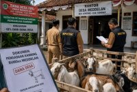 ILUSTRASI: Tim auditor Inspektorat melakukan pemeriksaan terkait dugaan penyimpangan pengadaan kambing yang bersumber dari Dana Desa (DD) di Desa Meddelan, Kecamatan Lenteng, Kabupaten Sumenep (Doc. Seputar Jatim)