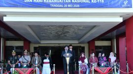 TEGAS: Wabup Sumenep, Imam Hasyim, saat memberikan sambutan di acara Harkitnas 2026 (Doc. Seputar Jatim)