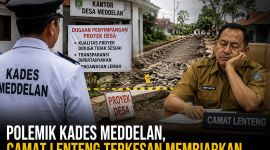 ILUSTRASI: Polemik di Desa Meddelan, Kecamatan Lenteng, terkait dugaan proyek desa yang dinilai bermasalah serta lemahnya pengawasan dan respons pemerintah kecamatan (Doc. Seputar Jatim)