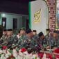 MANGGUNG: Penampilan Grup Hadrah Yonif TP 931/Kostrad Satria Jokotole, dalam rangkaian Pengajian Akbar dan Khotmil Al-Qur'an Yayasan Pondok Pesantren Al-Islamiyah di Desa Pakondang, Kecamatan Rubaru, Kabupaten Sumenep (Doc. Seputar Jatim)