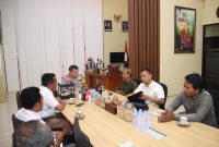 PERTEMUAN: Lakpesdam PCNU dan LPBH NU Kabupaten Sumenep saat melakukan audiensi bersama Kapolresta Sumenep (Dok. Seputar Jatim)