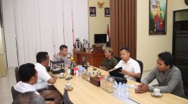 PERTEMUAN: Lakpesdam PCNU dan LPBH NU Kabupaten Sumenep saat melakukan audiensi bersama Kapolresta Sumenep (Dok. Seputar Jatim)