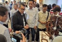 BERBINCANG: Pameran produk UMKM binaan Kangean Energy Indonesia (KEI) pada kegiatan Lokakarya Media SKK Migas Jabanusa 2026 di Yogyakarta (Dok. Seputar Jatim)
