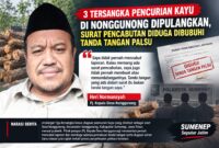 ILUSTRASI: Pj. Kepala Desa Nonggunong, Heri Normansyah, membantah pernah mencabut laporan kasus dugaan pencurian kayu yang disebut sebagai aset Desa Nonggunong (Dok. Seputar Jatim)