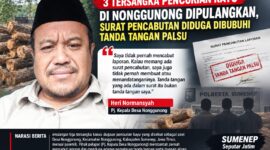 ILUSTRASI: Pj. Kepala Desa Nonggunong, Heri Normansyah, membantah pernah mencabut laporan kasus dugaan pencurian kayu yang disebut sebagai aset Desa Nonggunong (Dok. Seputar Jatim)
