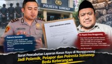 ILUSTRASI: Kasi Humas Polresta Sumenep, Ipda Ardan, dan Pj Kepala Desa Nonggunong, Heri Normansyah (Dok. Seputar Jatim)