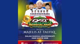 Flayer DRT Gemar Bershalawat bersama Majelis At-Taufiq (Dok. Seputar Jatim)