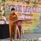TEGAS: Bupati Sumenep, Achmad Fauzi Wongsojudo, saat memberikan sambutan pada kegiatan Pekan Literasi 2026 di SMAN 1 Sumenep (Dok. Seputar Jatim)