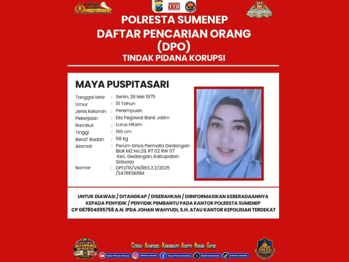 Poster DPO Polresta Sumenep (Dok. Istimewa)
